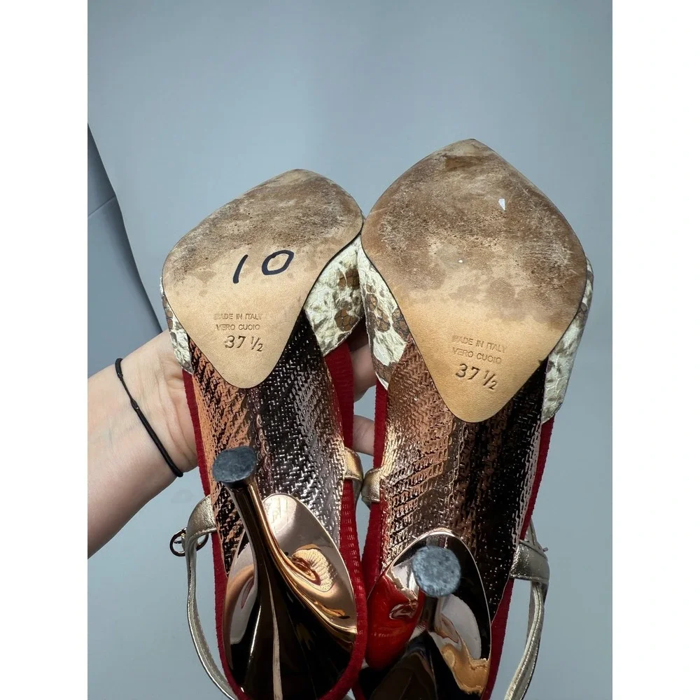 Enrico Cuini Faye Fireworks heels Women's‎ size 37.5